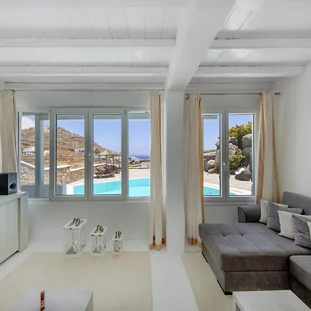 In Mykonos With Sea View And Pool Kalafatis