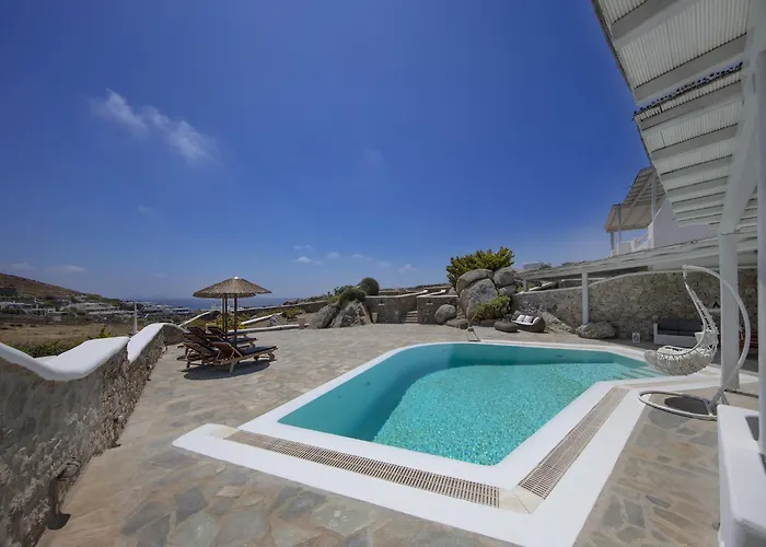 In Mykonos With Sea View And Pool *